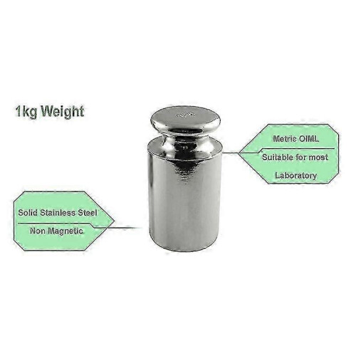 Digital scale calibration weight 1kg, durable carbon steel construction 1