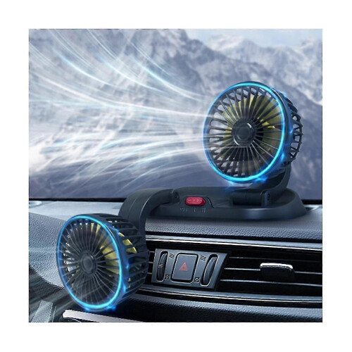 Dubbele ventilator voor autokoeling met 12V-voeding 1