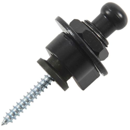 Secure strap lock for electric guitar bass round head design 2