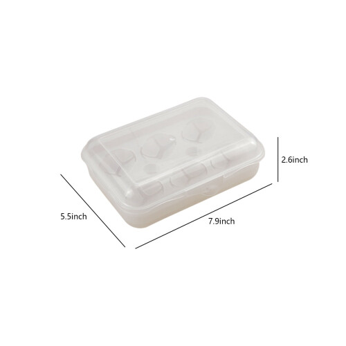 Egg Holder Portable Carrier Case 6 Slots 2