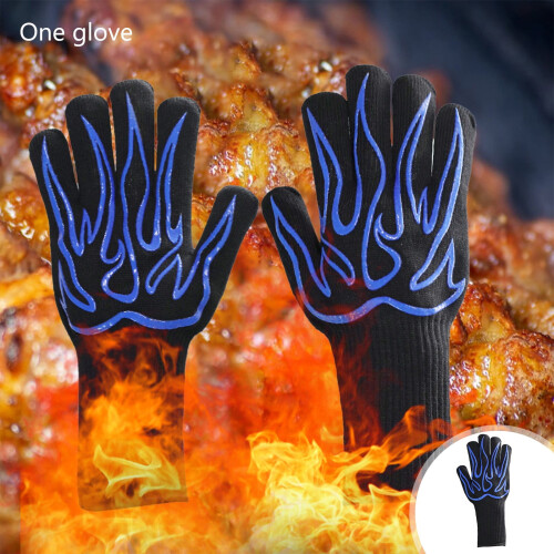 Fireproof BBQ Gloves Heat Resistant 800F Non-Slip 2