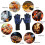 Fireproof BBQ Gloves Heat Resistant 800F Non-Slip 6