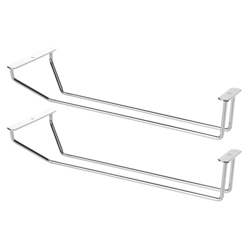Glass Stemware Rack Under Cabinet Wire Hanging Holder