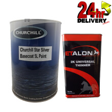 Star Silver Basecoat 5 Litres + 5 Litres Thinners KIT