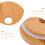 Couvercles en bois pour bocaux Mason (12 pièces) 4