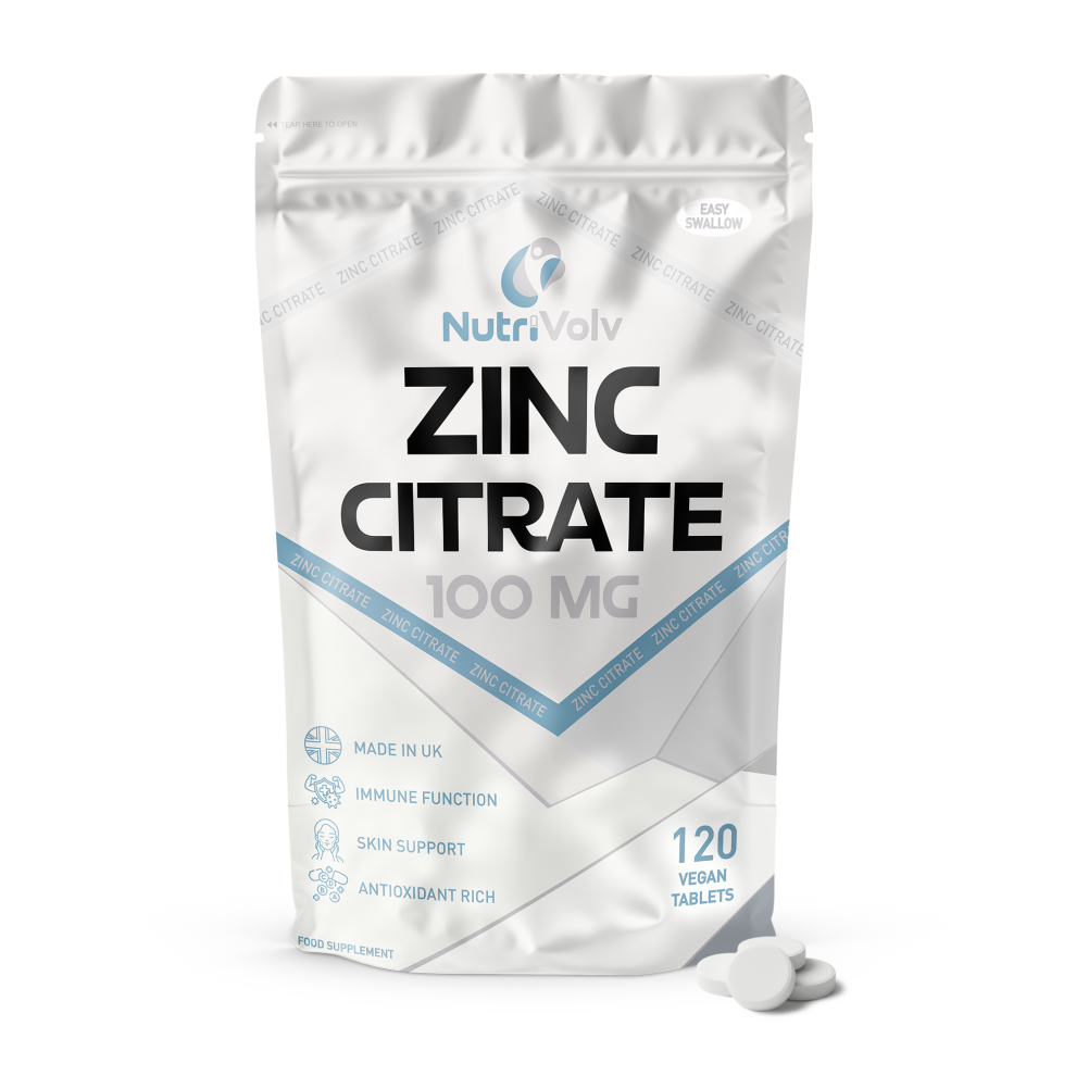 Nutrivolv Zinc Citrate 100Mg Tablets 120 Pack