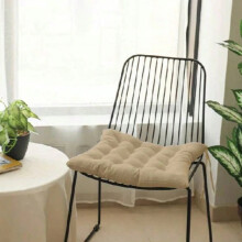 Soft Breathable Chair Cushion with Ties for Garden Patio 40x40cm 1 Pack