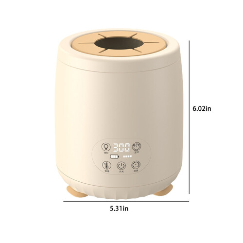 Txmfgh Μωρό Milkshaker με τροφοδοσία USB, αθόρυβη ανάμειξη και περιστροφή 360 - Αποτρέπει το 1