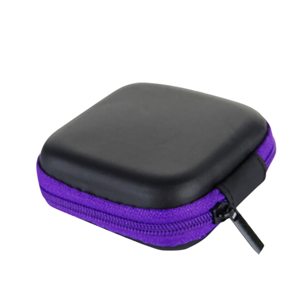 Voss Mini Zipper Hard Leather Earphone Pouch 1 Piece 9336866854442