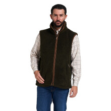 JACK PYKE Men's Countryman Chunky Fleece Gilet Dark Olive Medium