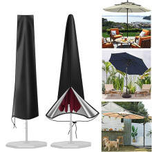 WJSXC Copertura impermeabile in tessuto Oxford con cerniera per ombrellone, compatibile con ombrelloni da giardino e da mercato da 2,7 a 3,6 metri,