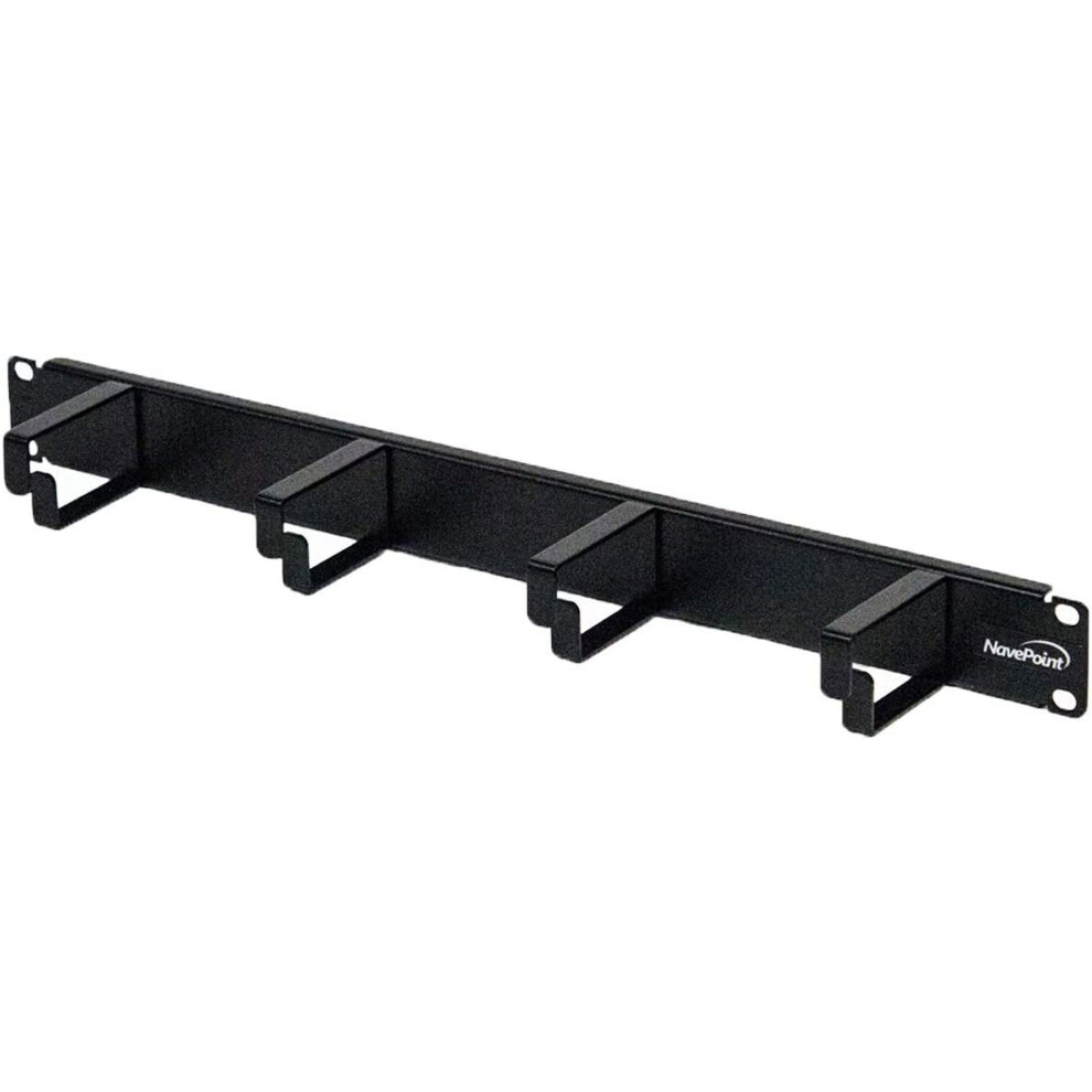Rack Mount Cable Management Panel 1U 19-Inch 4 D-Rings 9336866859928