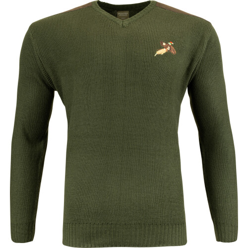 JACK PYKE JACK PYKE Shooters Pheasant Embroidered Motif Pullover X-Large