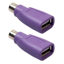 PS2 Male to USB Female Adapter for Keyboard 2 Pack