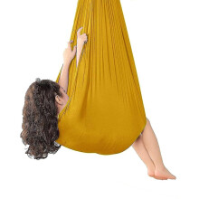 (150*280CM-59*110, Gold) Sensory Swing Indoor Therapy Swing Compatible With Adults Kids And Teens