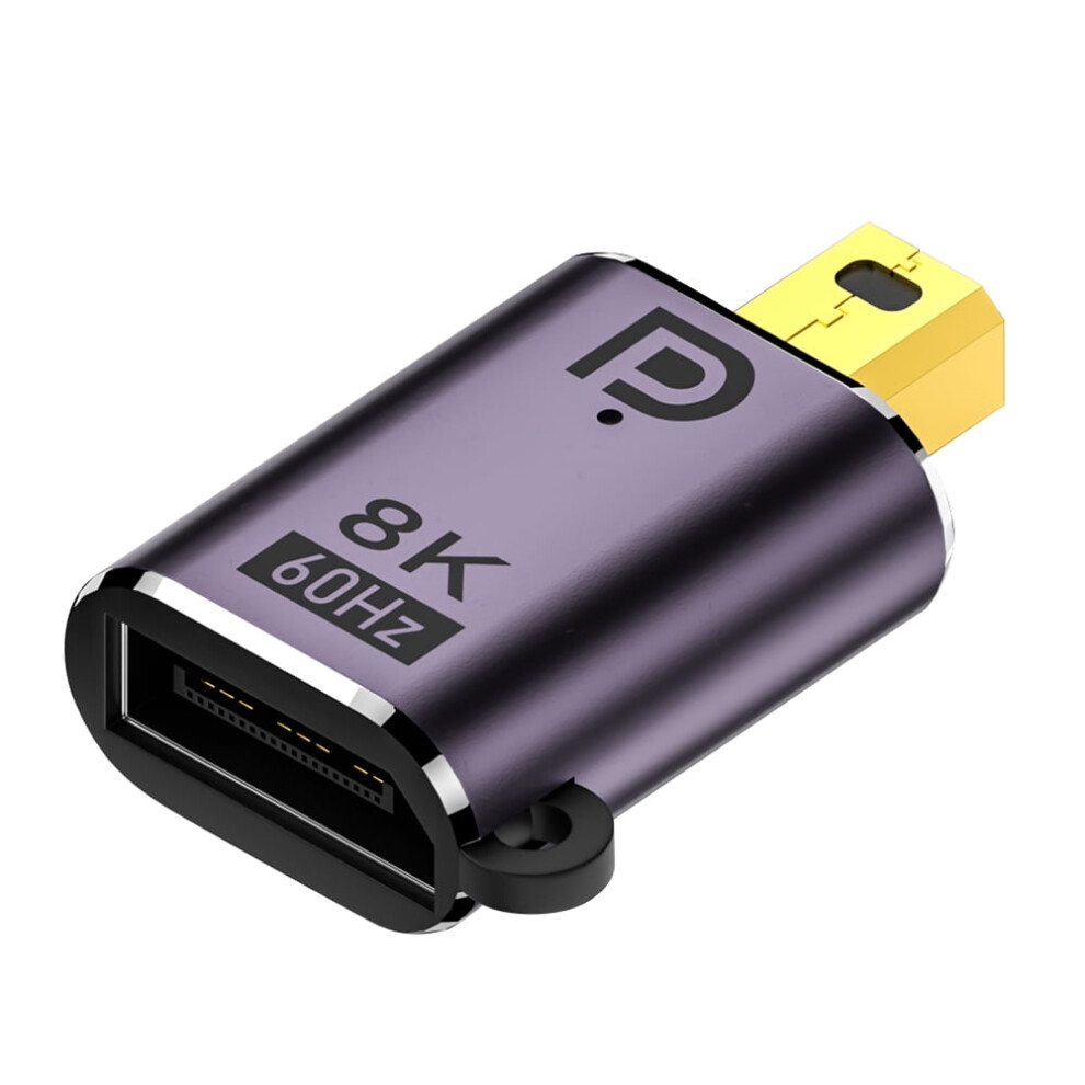 Dp1.4 To Mini Displayport Adapter 8K 60Hz With Indicator 917087629355