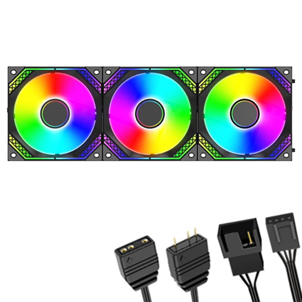 Jixopn Pc Case Fan 120Mm 2000 Rpm 5V 3-Pin Argb 4-Pin Pwm 917087633390