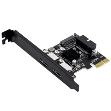 USB 3.0 PCI Express扩展卡 5Gbps 前置面板 全高