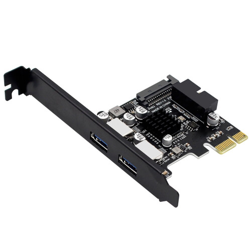 USB 3.0 PCI Express扩展卡 5Gbps 前置面板 全高