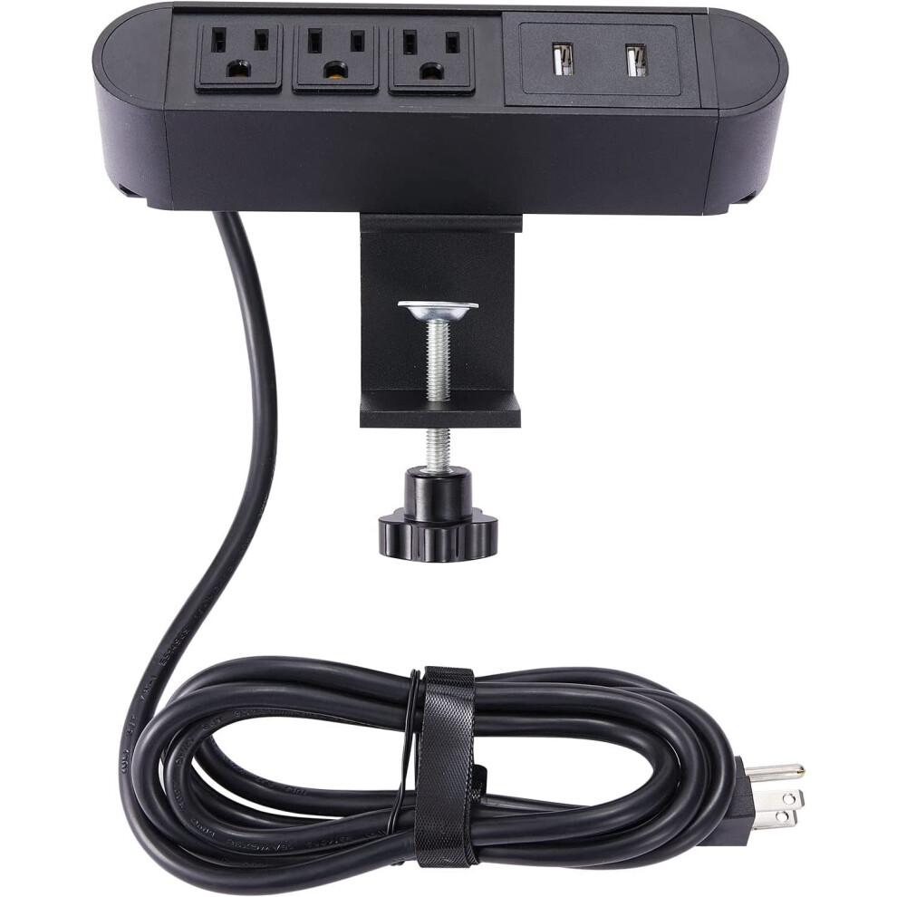 Desk Clamp Power Strip With Usb Port 2.4A 3 Outlets 917087634892