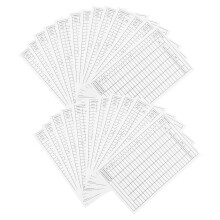 Golf scorecard white coated paper 25 pcs