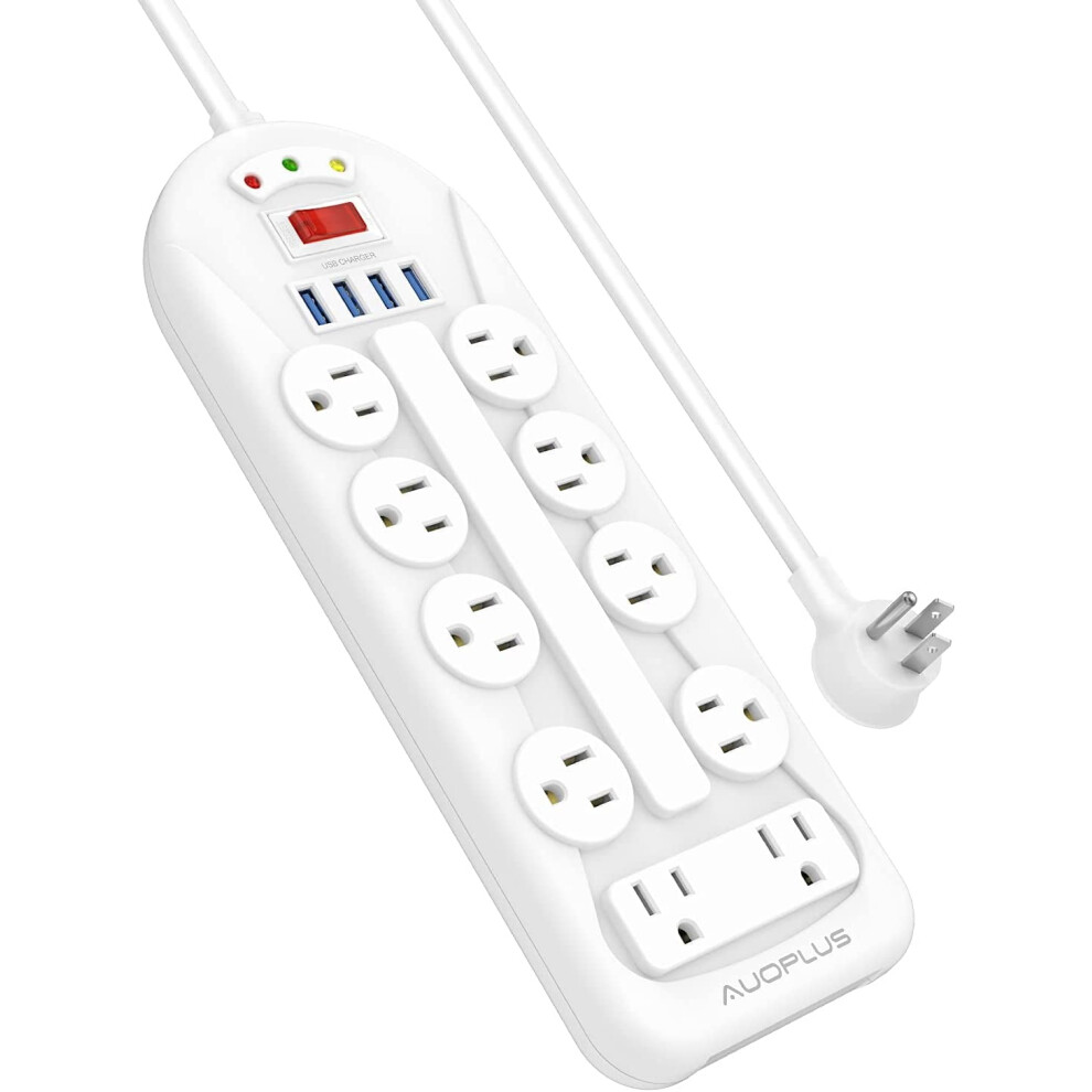 Surge Protector Power Strip With Usb 10 Outlets 4 Usb Ports 917087636230