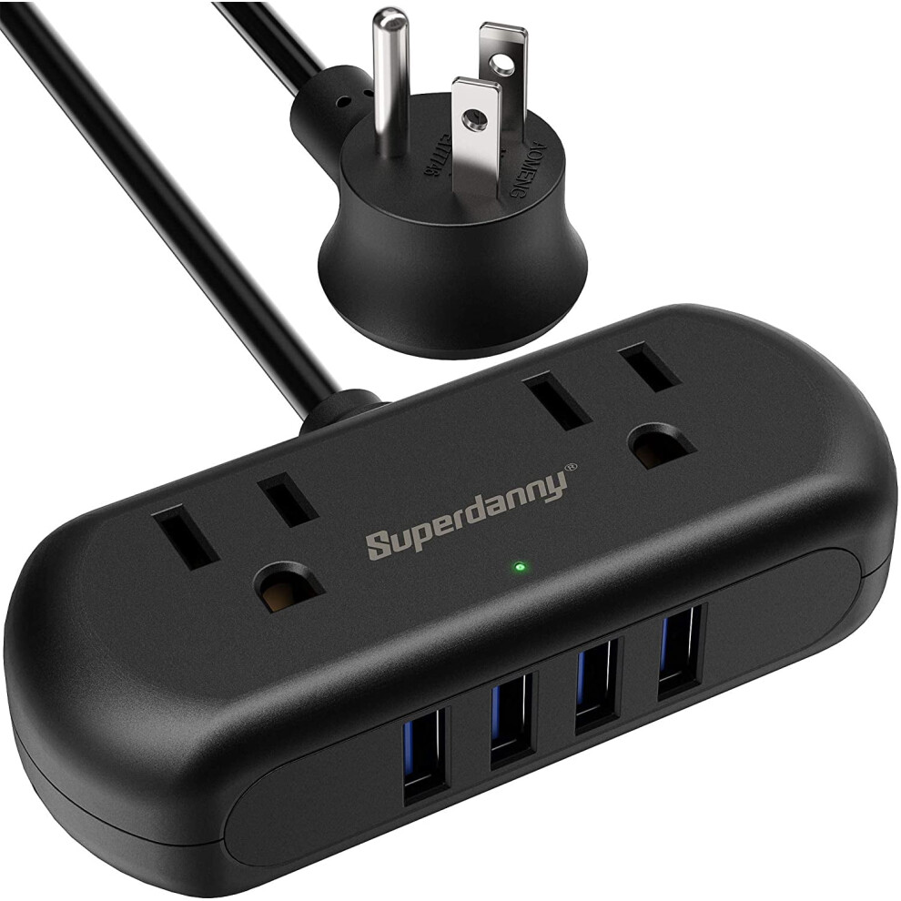 Power Strip With Usb Ports And Surge Protection 5 Ft 917087636490