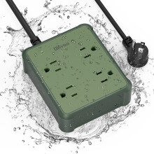 Outdoor power strip weatherproof 4 outlets 6 ft