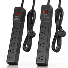 Surge Protector Power Strip 980J 6 Outlets 4FT