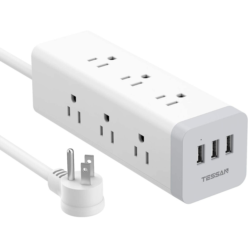 Surge Protector Power Strip With Usb 9 Outlets 3 Ports 6.5 917087635158