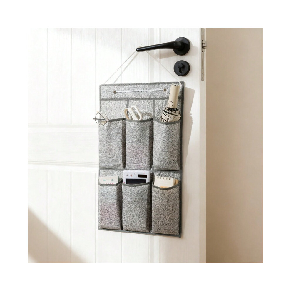 6 Pocket Over Door Shoe Organizer Hanging Storage Rack 8587931340969