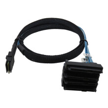 Mini SAS SFF-8087 to 4 SAS SFF-8482 cable with SATA power