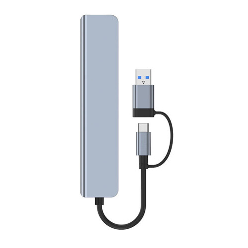 Type C Splitter Docking Station with SD TF Card Reader 8