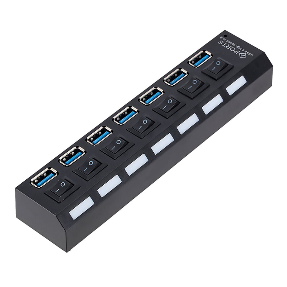 Jixopn Usb 3.0 Hub 7-Port 5Gbps Eu 917087639392