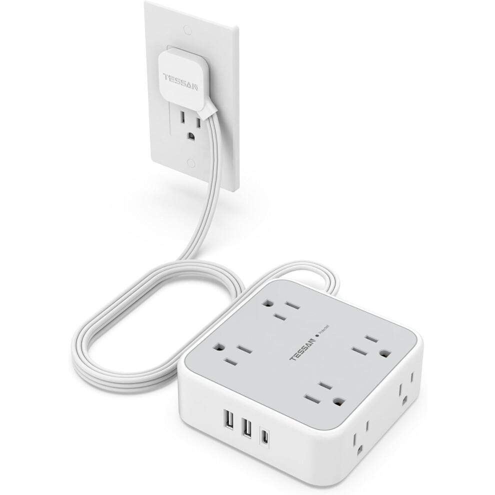 Surge Protector Power Strip With 8 Outlets And 3 Usb Ports 917087635516