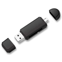 jixopn Adattatore per lettore di schede di memoria Micro USB+USB2.0OTG per PC Android