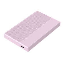 Jixopn portable hard drive enclosure pink Type-C 4TB