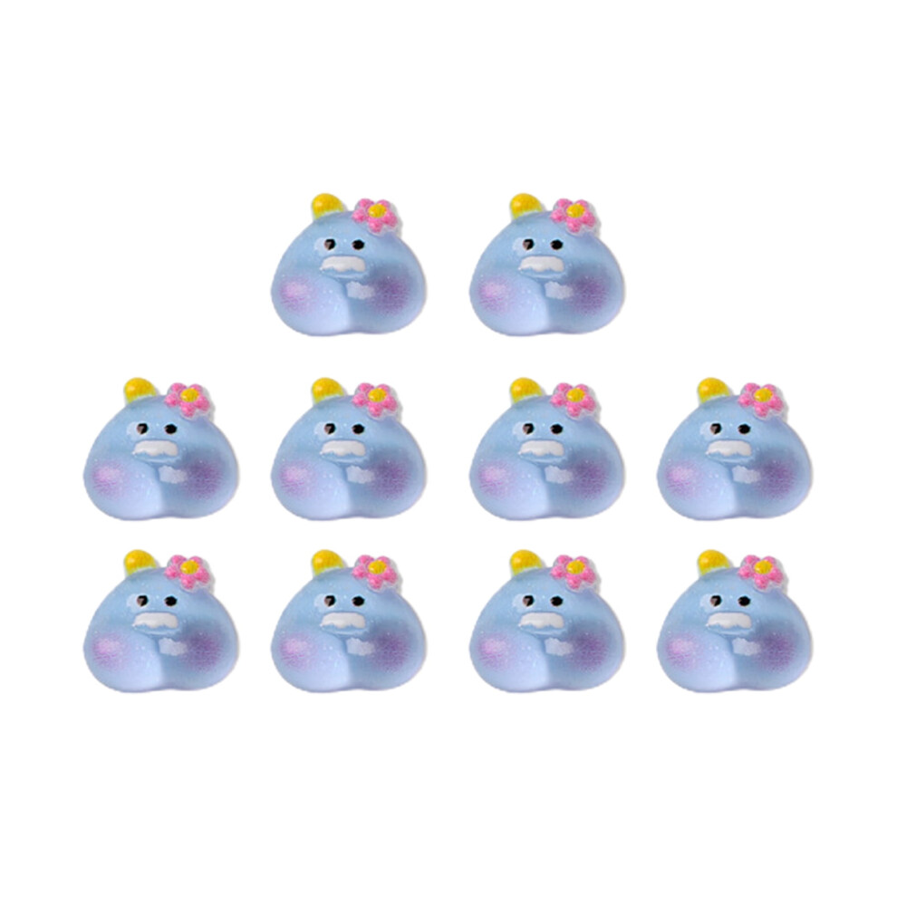 Animal Nail Decors Resin Flat Back Bunny Bear 10pcs