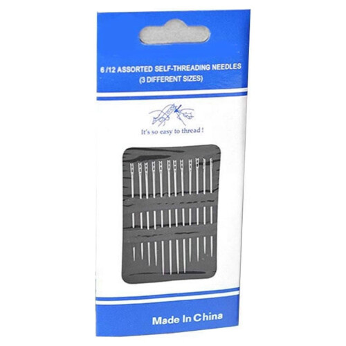 Kit di aghi autoinfilanti per cucito e ricamo, 12 pezzi 2