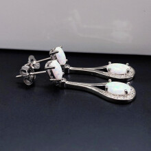 Hanxiulin opal earrings sterling silver 4x3x2 cm