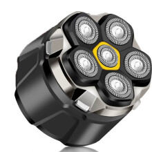 New Magnetic Six-Blade Electric Shaver for Men, Waterproof, Digital Display, Bald Shaving Tool