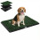 Banheiro grande para cães, verde, com grama artificial, 76 cm 1