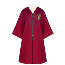 (S, red) Magic Academy Quidditch Robe Costume Cloak Dress Cloak Magic Robe