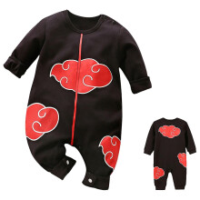 (90cm) Baby Clothes Baby Long-sleeved Cartoon Jumpsuit Newborn Personality Romper Anime Naruto