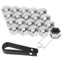 (19MM) Car Wheel Nut Caps Protection Caps Car Styling compatible with Jaguar Xf Xfl Xe Xj Xjl F-pace F Pace Fpace X761 Xj6 Xkr Xk8 X320 X308
