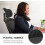 (Black and white) Office Chair Headrest Attachment Universal Head Support Cushion Upholstered Adjustable Height Angle 1