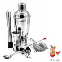 7 Piece Cocktail Making Kit Stainless Steel