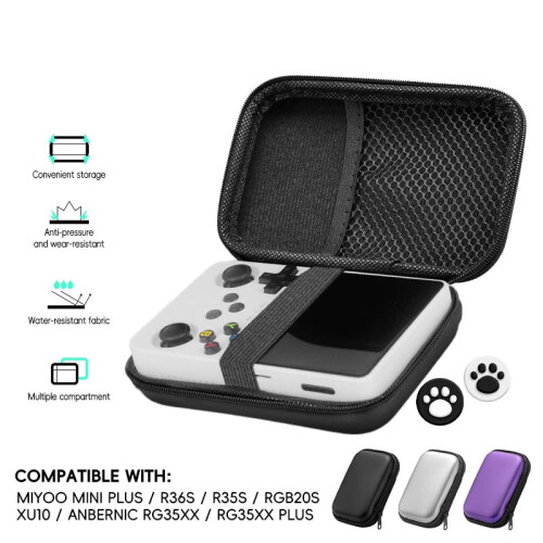 Σκληρή θήκη μεταφοράς για Miyoo Mini Plus R36S R35S RGB20SXU10 Χειροκίνητη ρετρό κονσόλα 2