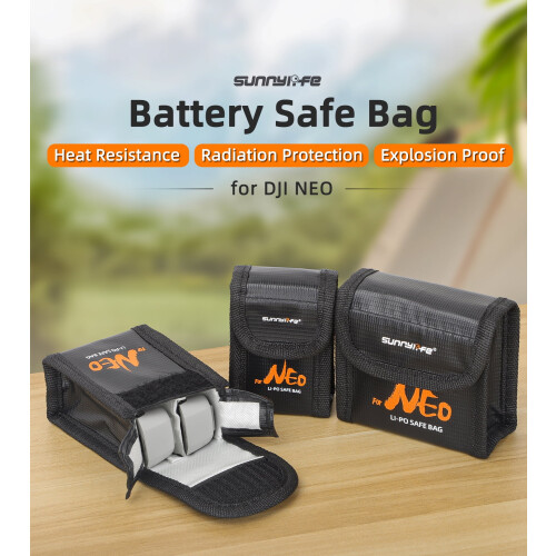 DJI NEO Drone Battery Safe Bag Fireproof Storage Pouch 2