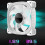 Jixopn ARGB Fan 12cm 5V 6-Pin White Reverse 7